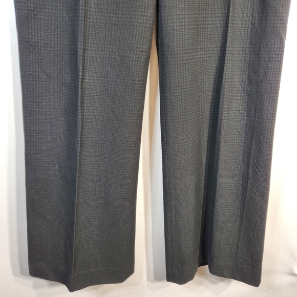 Theory Elkers Plaid Pant Wool Blend Wide Leg, Size 10 - Picture 4 of 14